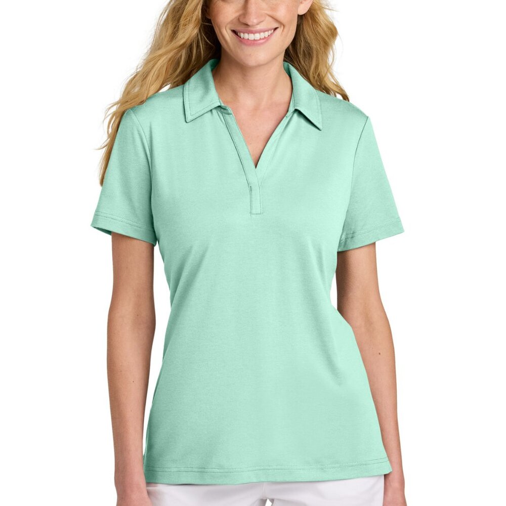 New Travis Mathew Women's M Glenview Mint Green Polo Shirt Style TM1LF071